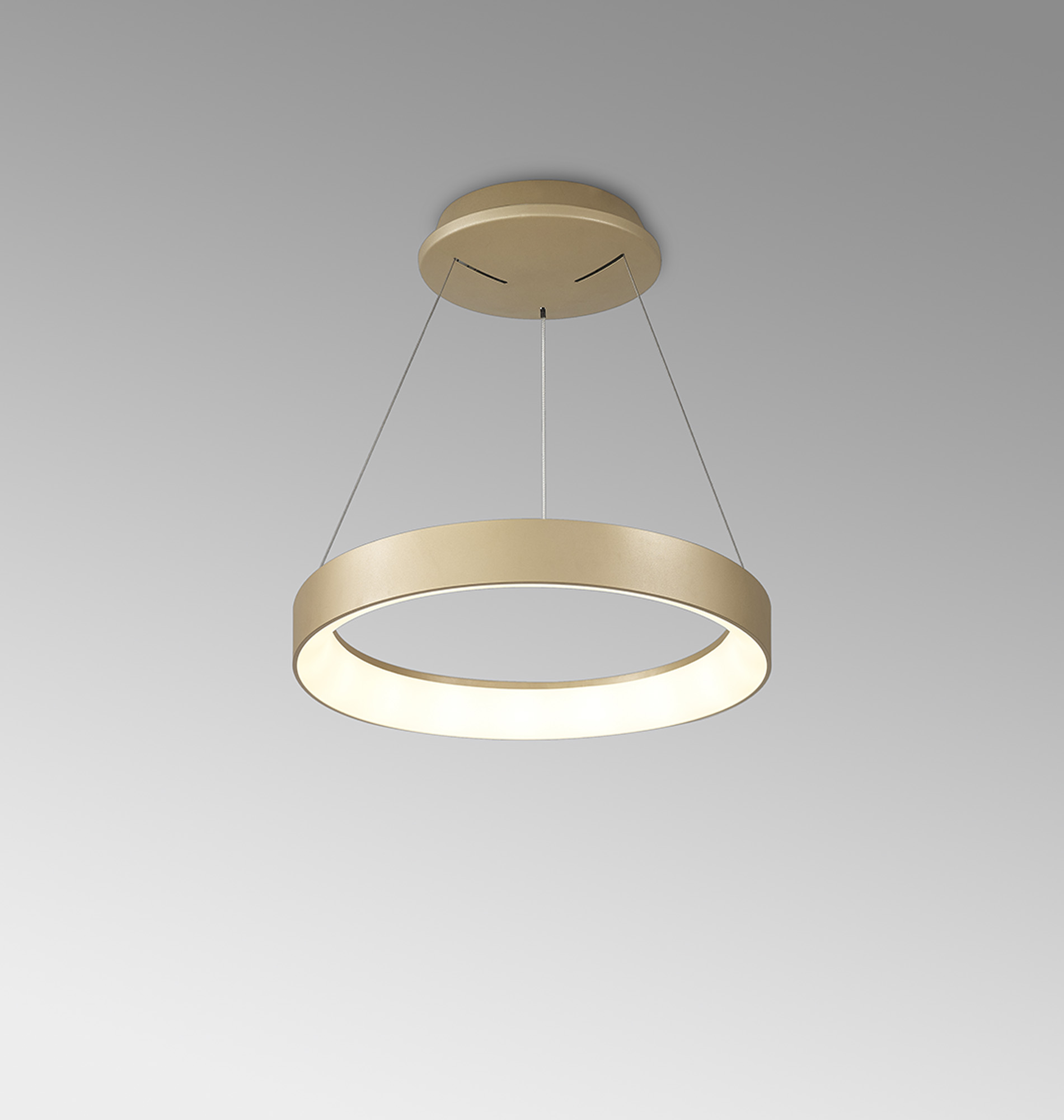 Niseko II Gold Ceiling Lights Mantra Ring Pendants